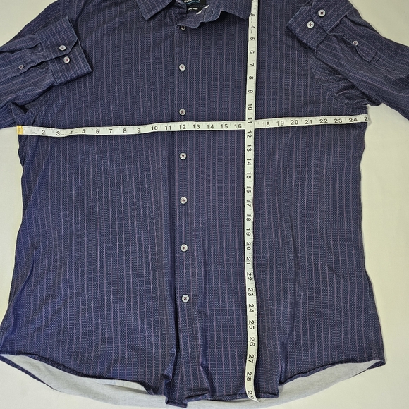 Bugatchi OoohCotton Tech Button Down Shirt XXL 8-Way Stretch Long Sleeve - Picture 9 of 9